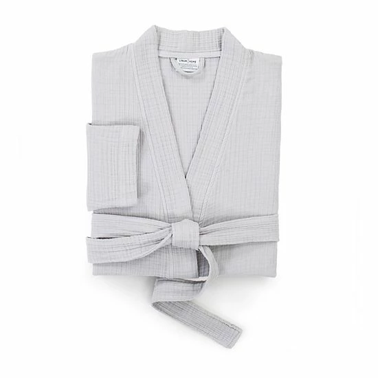 Linum Home Textiles Turkish Cotton Smyrna Luxury Robe Gray Linum Home Textiles Turkish Cotton Smyrna Luxury Robe Gray -Linum Home Textiles store unnamed file 235
