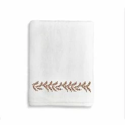Linum Home Textiles Autumn Leaves Bath Towel White Light Brown 3 Linum Home Textiles Autumn Leaves Bath Towel White Light Brown -Linum Home Textiles store unnamed file 239