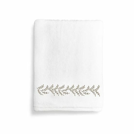 Linum Home Textiles Autumn Leaves Bath Towel White Light Brown Linum Home Textiles Autumn Leaves Bath Towel White Light Brown -Linum Home Textiles store unnamed file 240