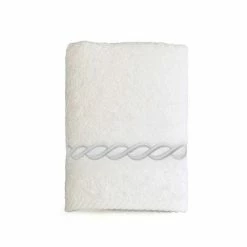 Linum Home Textiles Soft Twist Cadena Towel White Sky Blue -Linum Home Textiles store unnamed file 2410