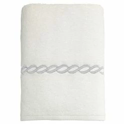 Linum Home Textiles Soft Twist Cadena Towel White Sky Blue -Linum Home Textiles store unnamed file 2412