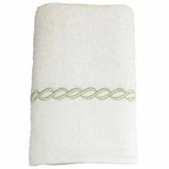 Linum Home Textiles Soft Twist Cadena Towel White Sky Blue -Linum Home Textiles store unnamed file 2414