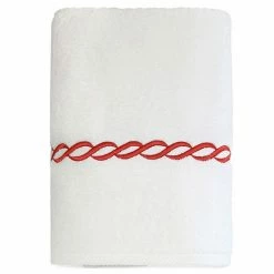 Linum Home Textiles Soft Twist Cadena Towel White Sky Blue -Linum Home Textiles store unnamed file 2415
