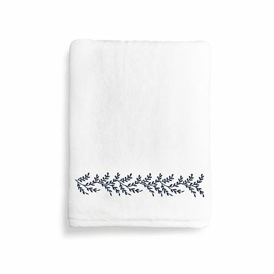 Linum Home Textiles Autumn Leaves Bath Towel White Light Brown Linum Home Textiles Autumn Leaves Bath Towel White Light Brown -Linum Home Textiles store unnamed file 242