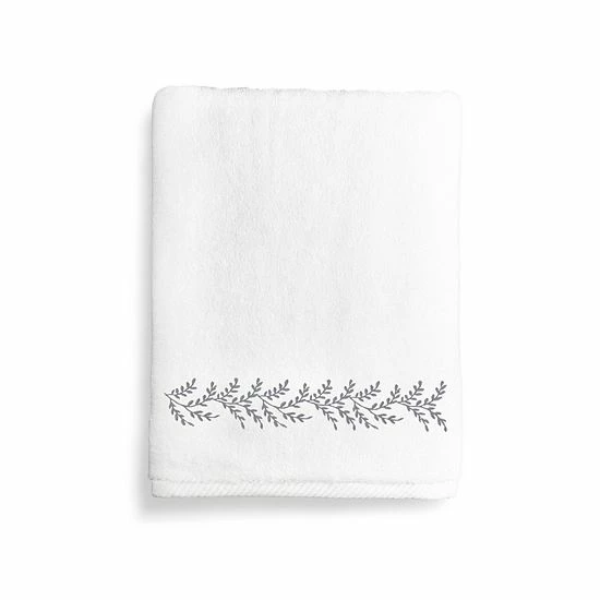 Linum Home Textiles Autumn Leaves Bath Towel White Light Brown Linum Home Textiles Autumn Leaves Bath Towel White Light Brown -Linum Home Textiles store unnamed file 243