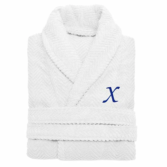 Linum Home Textiles Turkish Cotton Personalized Herringbone Weave Bathrobe 15 Linum Home Textiles Turkish Cotton Personalized Herringbone Weave Bathrobe - Image 15