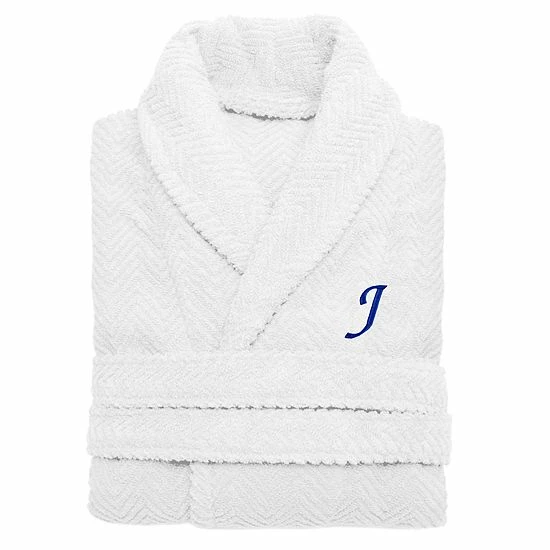 Linum Home Textiles Turkish Cotton Personalized Herringbone Weave Bathrobe 20 Linum Home Textiles Turkish Cotton Personalized Herringbone Weave Bathrobe - Image 20