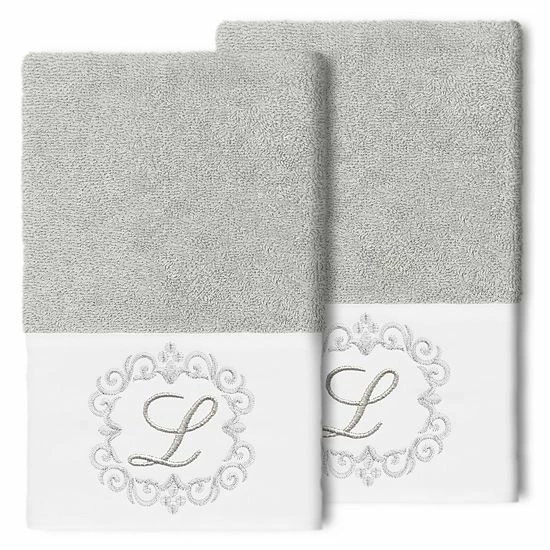 Linum Home Textiles Turkish Cotton Monica 2-piece Embellished Hand Towel Set 6 Linum Home Textiles Turkish Cotton Monica 2-piece Embellished Hand Towel Set - Image 6