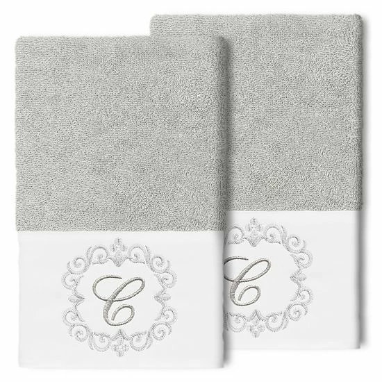 Linum Home Textiles Turkish Cotton Monica 2-piece Embellished Hand Towel Set 13 Linum Home Textiles Turkish Cotton Monica 2-piece Embellished Hand Towel Set - Image 13