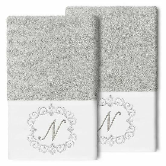 Linum Home Textiles Turkish Cotton Monica 2-piece Embellished Hand Towel Set 15 Linum Home Textiles Turkish Cotton Monica 2-piece Embellished Hand Towel Set - Image 15