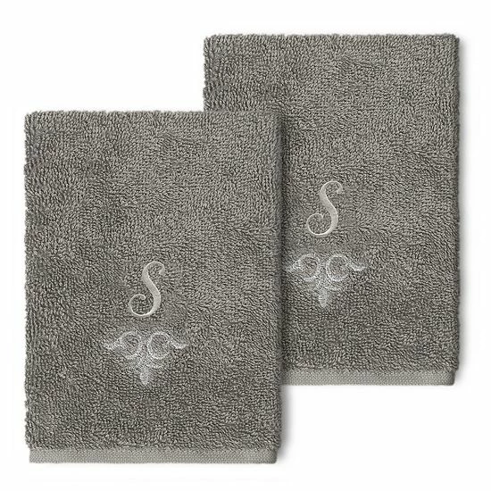 Linum Home Textiles Turkish Cotton Monica 2-packEmbellished Washcloth Set Linum Home Textiles Turkish Cotton Monica 2-packEmbellished Washcloth Set -Linum Home Textiles store unnamed file 2604