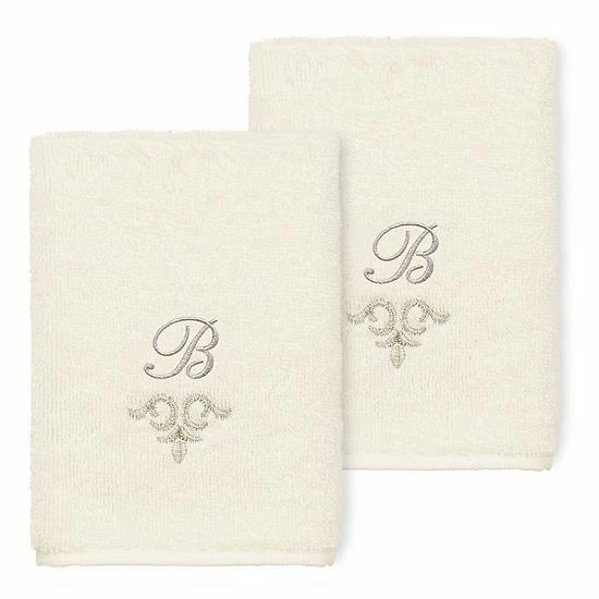 Linum Home Textiles Turkish Cotton Monica Embellished Washcloth Set 1 Linum Home Textiles Turkish Cotton Monica Embellished Washcloth Set