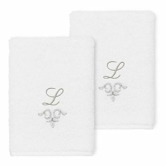 Linum Home Textiles Turkish Cotton Monica 2-piece Embellished Washcloth Set 8 Linum Home Textiles Turkish Cotton Monica 2-piece Embellished Washcloth Set - Image 8