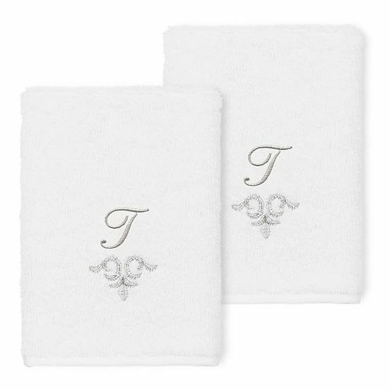 Linum Home Textiles Turkish Cotton Monica 2-piece Embellished Washcloth Set 9 Linum Home Textiles Turkish Cotton Monica 2-piece Embellished Washcloth Set - Image 9