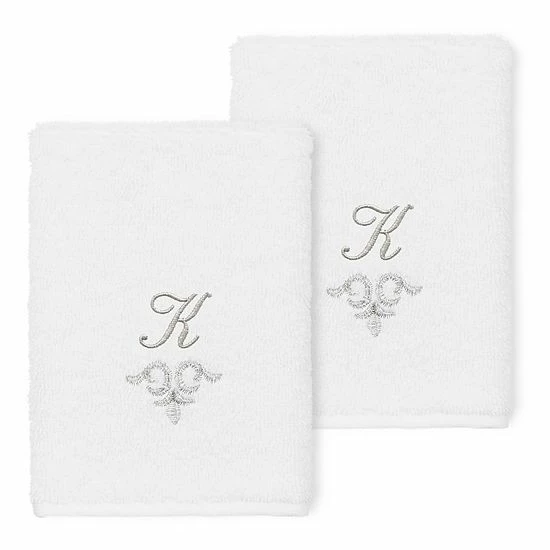 Linum Home Textiles Turkish Cotton Monica 2-piece Embellished Washcloth Set 10 Linum Home Textiles Turkish Cotton Monica 2-piece Embellished Washcloth Set - Image 10