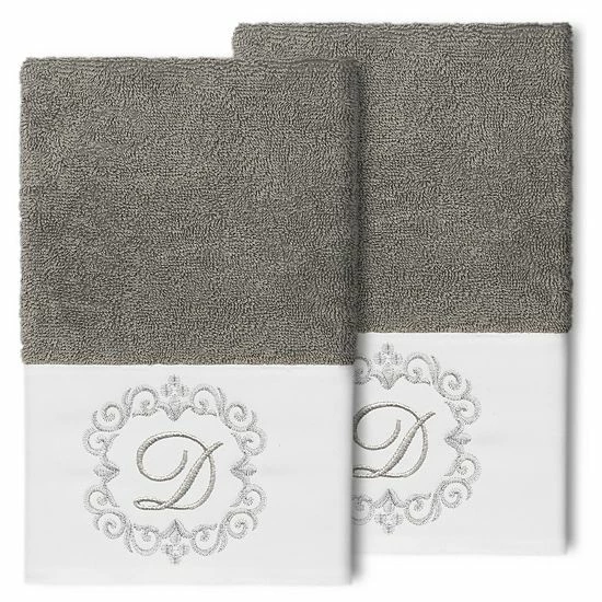 Linum Home Textiles Turkish Cotton Monica 2-packEmbellished Hand Towel Set 13 Linum Home Textiles Turkish Cotton Monica 2-packEmbellished Hand Towel Set - Image 13