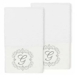 Linum Home Textiles Turkish Cotton Monica 2-piece Embellished Hand Towel Set -Linum Home Textiles store unnamed file 2762