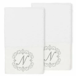 Linum Home Textiles Turkish Cotton Monica 2-piece Embellished Hand Towel Set -Linum Home Textiles store unnamed file 2764