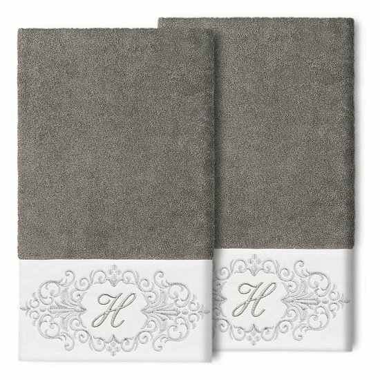 Linum Home Textiles Turkish Cotton Monica 2-packEmbellished Bath Towel Set 9 Linum Home Textiles Turkish Cotton Monica 2-packEmbellished Bath Towel Set - Image 9