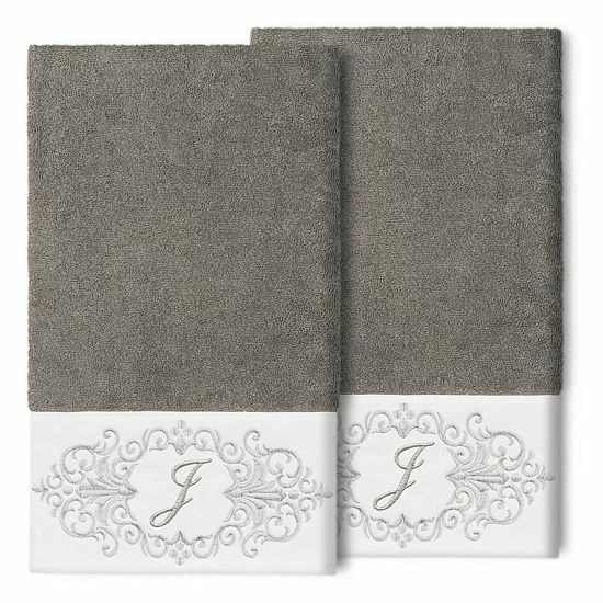 Linum Home Textiles Turkish Cotton Monica 2-packEmbellished Bath Towel Set 10 Linum Home Textiles Turkish Cotton Monica 2-packEmbellished Bath Towel Set - Image 10