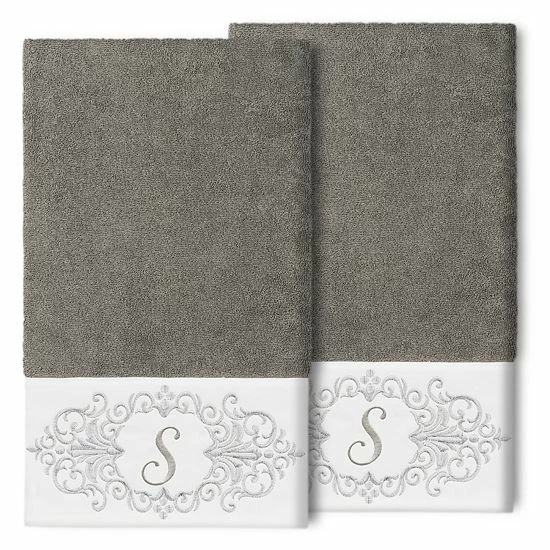 Linum Home Textiles Turkish Cotton Monica 2-packEmbellished Bath Towel Set 11 Linum Home Textiles Turkish Cotton Monica 2-packEmbellished Bath Towel Set - Image 11