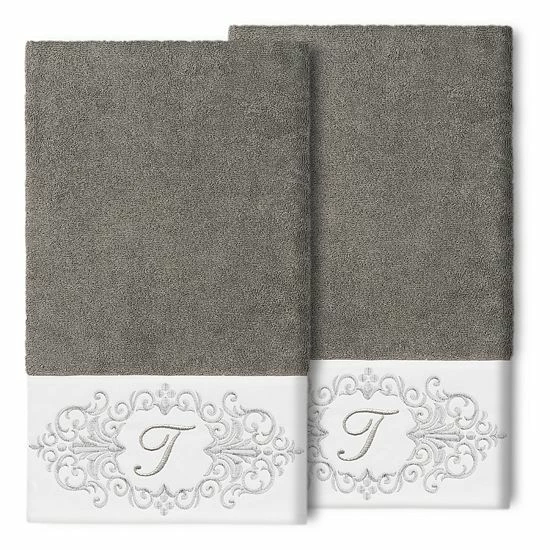 Linum Home Textiles Turkish Cotton Monica 2-packEmbellished Bath Towel Set 15 Linum Home Textiles Turkish Cotton Monica 2-packEmbellished Bath Towel Set - Image 15