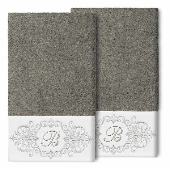 Linum Home Textiles Turkish Cotton Monica 2-packEmbellished Bath Towel Set 18 Linum Home Textiles Turkish Cotton Monica 2-packEmbellished Bath Towel Set - Image 18