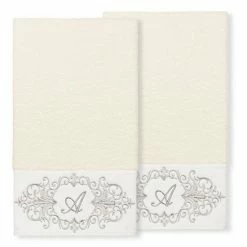 Linum Home Textiles Turkish Cotton Monica 2-piece Embellished Bath Towel Set -Linum Home Textiles store unnamed file 2861
