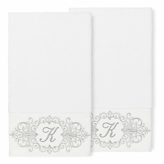 Linum Home Textiles Turkish Cotton Monica 2-piece Embellished Bath Towel Set 11 Linum Home Textiles Turkish Cotton Monica 2-piece Embellished Bath Towel Set - Image 11