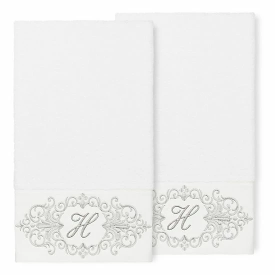 Linum Home Textiles Turkish Cotton Monica 2-piece Embellished Bath Towel Set 12 Linum Home Textiles Turkish Cotton Monica 2-piece Embellished Bath Towel Set - Image 12
