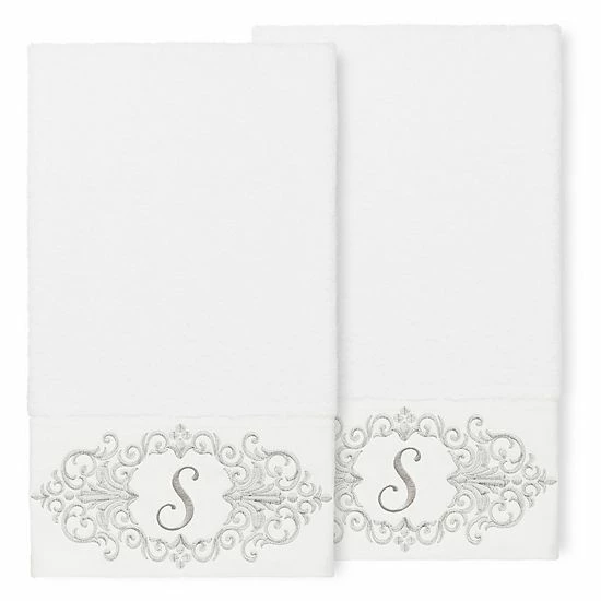 Linum Home Textiles Turkish Cotton Monica 2-piece Embellished Bath Towel Set 15 Linum Home Textiles Turkish Cotton Monica 2-piece Embellished Bath Towel Set - Image 15