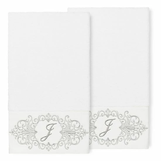 Linum Home Textiles Turkish Cotton Monica 2-piece Embellished Bath Towel Set 16 Linum Home Textiles Turkish Cotton Monica 2-piece Embellished Bath Towel Set - Image 16