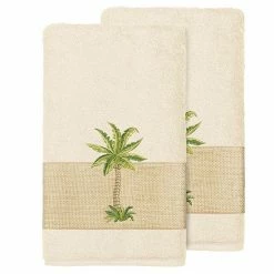 Linum Home Textiles Colton Embellished Bath Towel Set Dark Gray -Linum Home Textiles store unnamed file 2897