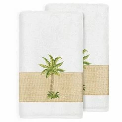 Linum Home Textiles Colton Embellished Bath Towel Set Dark Gray -Linum Home Textiles store unnamed file 2898