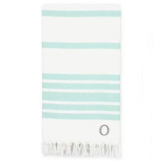 Linum Home Textiles Turkish Cotton Herringbone Personalized Pestemal Beach Towel 3 Linum Home Textiles Turkish Cotton Herringbone Personalized Pestemal Beach Towel - Image 3