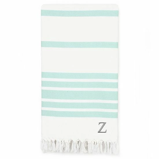 Linum Home Textiles Turkish Cotton Herringbone Personalized Pestemal Beach Towel 7 Linum Home Textiles Turkish Cotton Herringbone Personalized Pestemal Beach Towel - Image 7