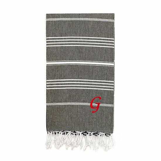 Linum Home Textiles Turkish Cotton Lucky Personalized Pestemal Beach Towel 1 Linum Home Textiles Turkish Cotton Lucky Personalized Pestemal Beach Towel