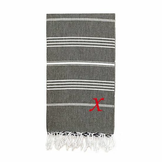 Linum Home Textiles Turkish Cotton Lucky Personalized Pestemal Beach Towel 5 Linum Home Textiles Turkish Cotton Lucky Personalized Pestemal Beach Towel - Image 5