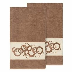 Linum Home Textiles Turkish Cotton Annabelle Embellished Bath Towel Set White 3 Linum Home Textiles Turkish Cotton Annabelle Embellished Bath Towel Set White -Linum Home Textiles store unnamed file 3224