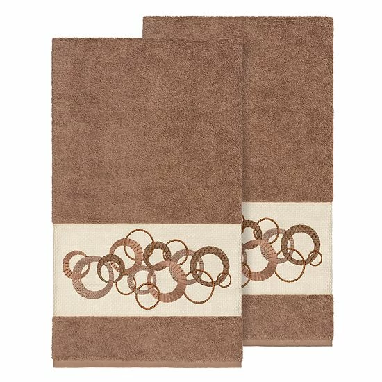 Linum Home Textiles Turkish Cotton Annabelle Embellished Bath Towel Set White Linum Home Textiles Turkish Cotton Annabelle Embellished Bath Towel Set White -Linum Home Textiles store unnamed file 3224