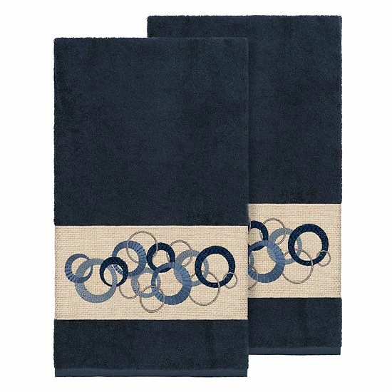 Linum Home Textiles Turkish Cotton Annabelle Embellished Bath Towel Set White Linum Home Textiles Turkish Cotton Annabelle Embellished Bath Towel Set White -Linum Home Textiles store unnamed file 3225