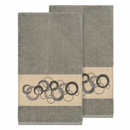 Linum Home Textiles Turkish Cotton Annabelle Embellished Bath Towel Set White Linum Home Textiles Turkish Cotton Annabelle Embellished Bath Towel Set White -Linum Home Textiles store unnamed file 3226