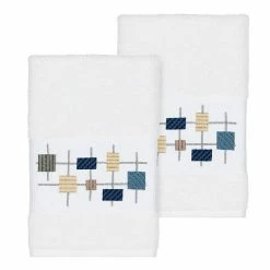 Linum Home Textiles Turkish Cotton Khloe Embellished Hand Towel Set White 10 Linum Home Textiles Turkish Cotton Khloe Embellished Hand Towel Set White -Linum Home Textiles store unnamed file 3239