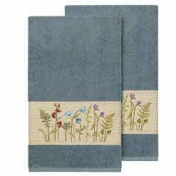 Linum Home Textiles Serenity Embellished Bath Towel Set Tea Rose