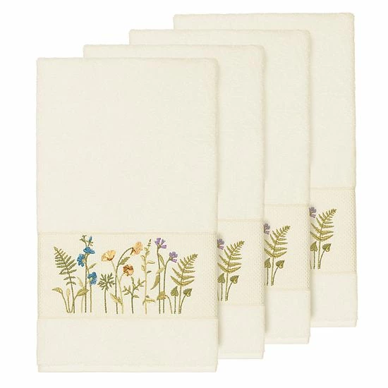 Linum Home Textiles Serenity Embellished Bath Towel Set Tea Rose 3 Linum Home Textiles Serenity Embellished Bath Towel Set Tea Rose - Image 3