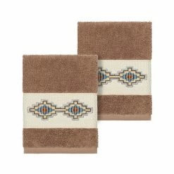 Linum Home Textiles Turkish Cotton Gianna Embellished Washcloth Set White -Linum Home Textiles store unnamed file 3275
