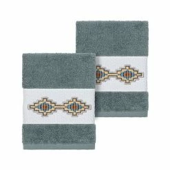 Linum Home Textiles Turkish Cotton Gianna Embellished Washcloth Set White -Linum Home Textiles store unnamed file 3277