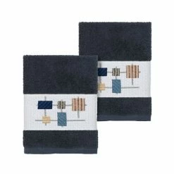 Linum Home Textiles Turkish Cotton Khloe Embellished Washcloth Set Light Gray -Linum Home Textiles store unnamed file 3285