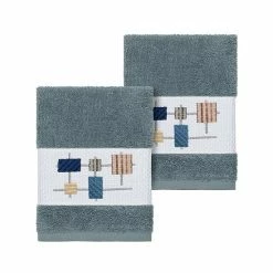 Linum Home Textiles Turkish Cotton Khloe Embellished Washcloth Set Light Gray -Linum Home Textiles store unnamed file 3287