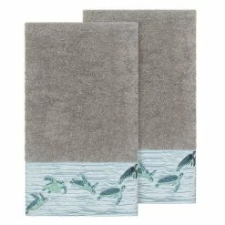 Linum Home Textiles Turkish Cotton Mia Embellished Bath Towel Set Cream -Linum Home Textiles store unnamed file 3301